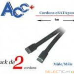 Cordon (x2) eSATA300 1m