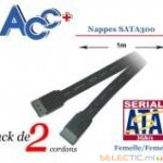 Cordon (x2) SATA300 1m