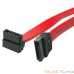 Cordon (x2) SATA300 conn. droit vers coudé 0.5m