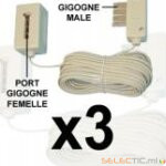allonge (x3) Téléphonique gigogne M/F 5m