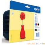 Encre Brother Multipack LC121 Black + 3 couleurs