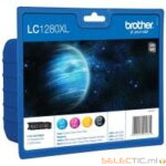 Encre Brother Multipack LC-1280VALBP Black + 3 couleurs