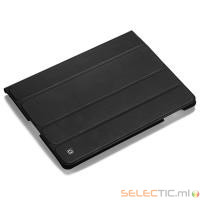 DICOTA Leather Book Case Housse iPAD Noir gar. Ã  vie