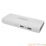 EDN Power Bank 10000 5V/2,1A Compact Puissance BLANC