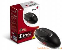 XScroll, Souris optique filaire USB noir 400dpi - design amb