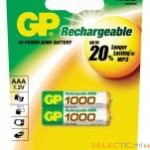Blister 2 piles rech AAA/1000mAh AAA/1000mAh