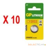Boite (x10) blister 1 pile bouton CR2032