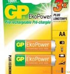 Blister 2 piles rech EkoPower AA/1000mAh