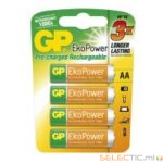 Blister 4 piles rech EkoPower AA/1300mAh
