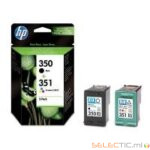 Pack Cartouches Noir+Couleur HP 350 et 351