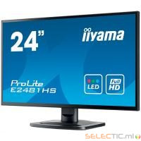IIYAMA E2481HS-B1 23.6' LED 1920X1080 2ms VGA/DVI/HDMI Alim Interne - Bords Slim 7mm