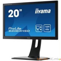 IIYAMA B2083HSD-B1 20 pouces LED 1600x900 5 ms VGA- DVI-MM Pied RÃ©gl. en hauteur+ Pivot