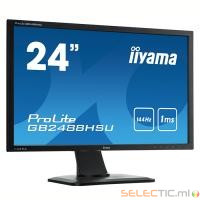 IIYAMA GB2488HSU-B1 24 poucesLED 144hz 1ms 2xDVI/HDMI/HP/DP  Pied rÃ©gl Hauteur et Pivot