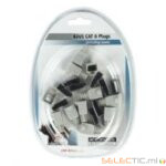 Connecteurs Ã  sertir + Manchon (x10) RJ45 CAT6 FTP blister
