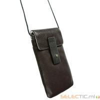 KRU Tumba Mobile Case Housse en Cuir Espresso Brown