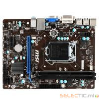 MSI H81M-P33 MATX 1150 DDR3 PCI-E  VGA DVI  SON LAN