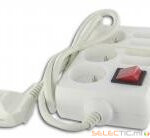 Boitier multiprises mixte 3x2p +T, 4x2p, interrupteur 1.50m