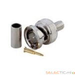 Fiche BNC femelle Ã  sertir pour cÃ¢ble KX6