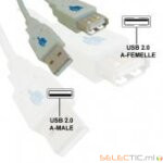 Rallonge USB2.0 A/A M/F 3m