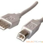 Cordon USB2.0 A-B M/M 1,8m beige