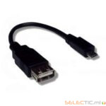 Adaptateur USB OTG/HOST microUSB/USB M/F 0.10m