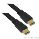 Cordon Plat HDMI 1.4 Ethernet 10m A-A M-M noir