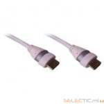 Cordon HDMI 1.4 Ethernet 3m A-A M-M Blanc/Silver
