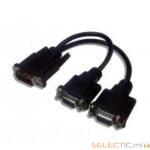 AdaptateurDVI MÃ¢le vers 2x VGA Femelle 0.20m