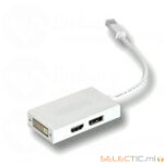 Adaptateur Mini Displayport-HDMI/DVI/DisplayPort MAC 0.10m