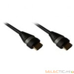 Cordon HDMI 1.4 Ethernet 1.5m A-A M-M Noir/Silver