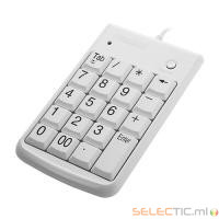 PERIPAD-201PLUS WHITE Clavier NumÃ©rique slim USB