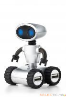 SAT Robot Hub 4USB2 Bras Articulable Yeux LedBleus