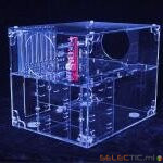 ACUF-HUVB Boîtier Transparent Cube UV Bleu