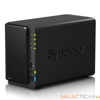 DS214 BoÃ®tier NAS pour 2 DD 3.5/2.5p 1.066GHz DCore 512Mo 1LAN Gb USB3