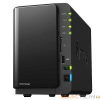 DS214PLAY BoÃ®tier NAS pour 2 DD 3.5/2.5p 1.6GHz DCore 1Go 1LAN Gb USB3 eSata Slot SD