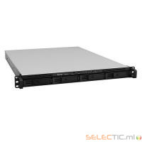 RS815+ BoÃ®tier NAS Rack 1U pour 4 DD 3.5/2.5p 2.4GHz QCore 2Go 4LAN Gb USB3 eSata