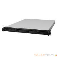RS815RP+ BoÃ®tier NAS Rack 1U pour 4DD 3.5/2.5p 2.4GHz QCore 4Go 4LAN Gb USB3 eSata Al red.
