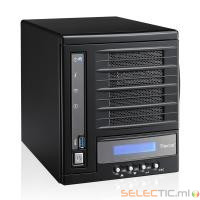 N4560 Bt NAS pour 4 DD 3.5/2.5p 1.6GHz DC 2Go 1LAN Gb USB3 HDMI SPDIF