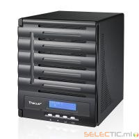 N5550 Bt NAS pour 5 DD 3.5/2.5p 1.86GHz DC 2Go 2LAN Gb USB3 eSata HDMI VGA E/S Audio