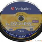 Verba DVDRW+ SP10 4.7G 4X(10)